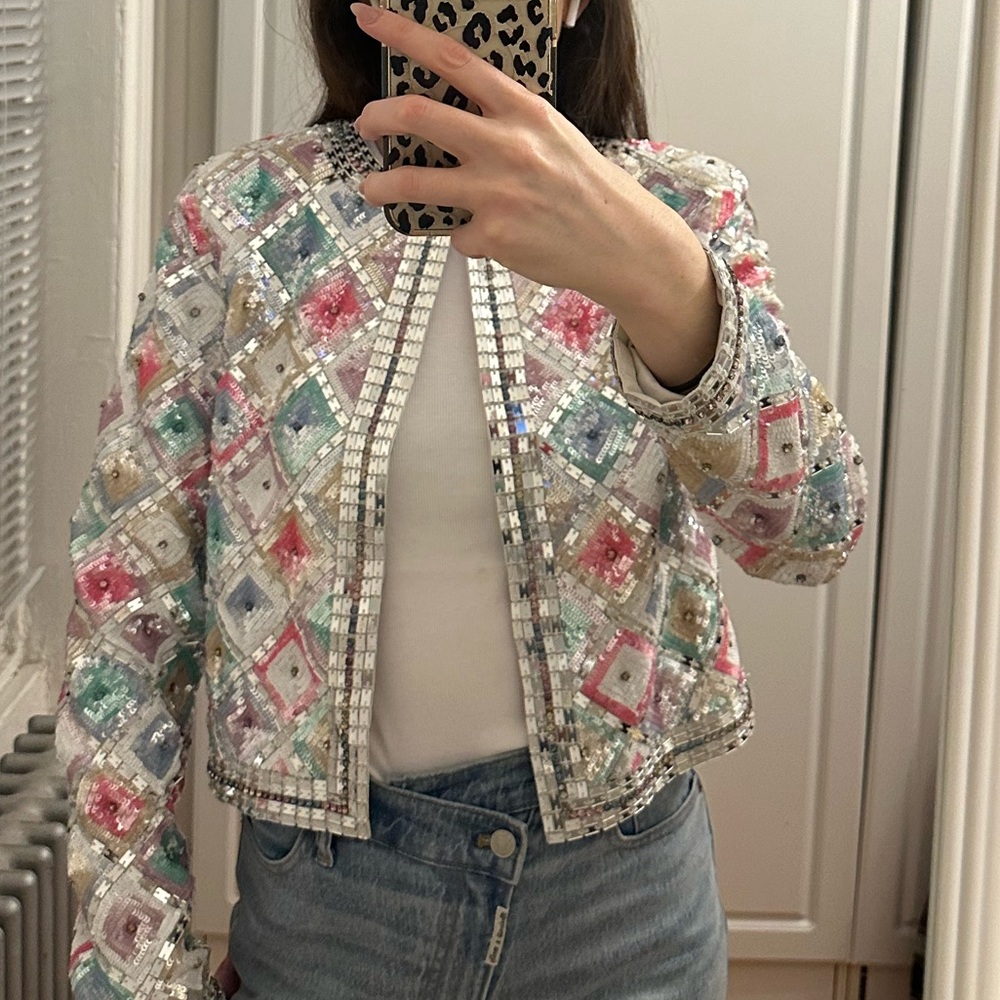Retrofete embellished jacket - NWOT - Size small - Picture 6 of 6